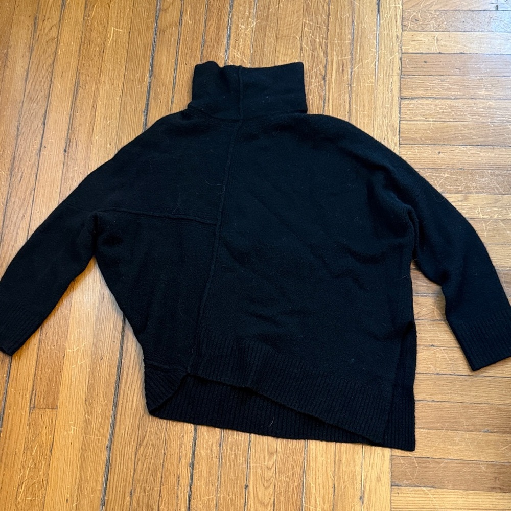 All Saints Black Turtleneck Sweater